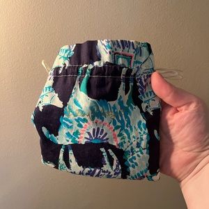 Lilly Pulitzer bay llama jewelry pouch bag